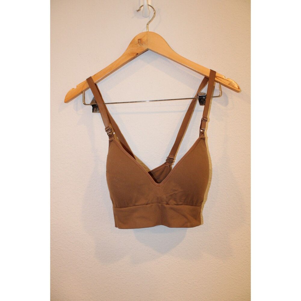 Blanqi camel brown tan xlarge nursing breastfeeding bra